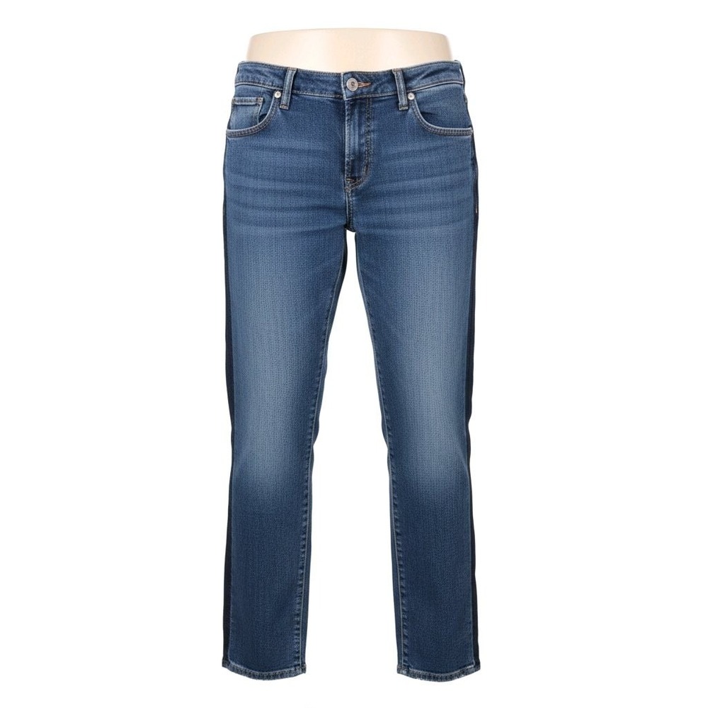 Silver Jeans Vintage Slim Medium Distressed Stretch Denim Women's 28x27 CA00508‎